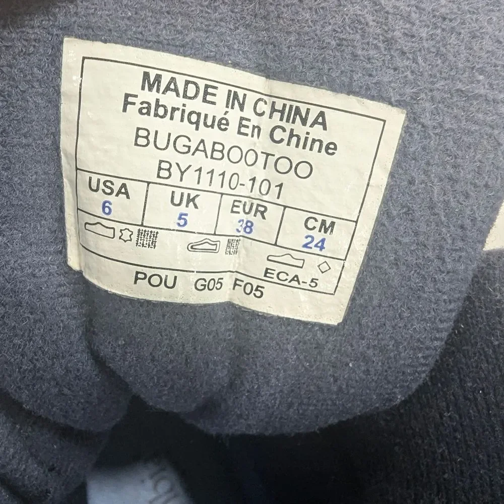 Columbia Bugabootoo ankle snow winter Boots size 6 waterproof warm fleece lined